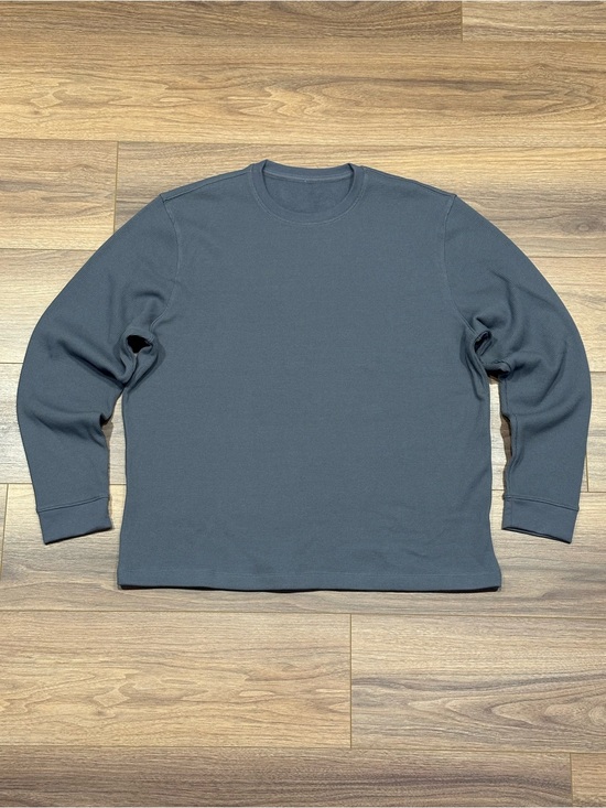 lululemon athletica Other - Lululemon Cotton-Blend Waffle Knit Long-Sleeve Shirt in Gray Size XXL